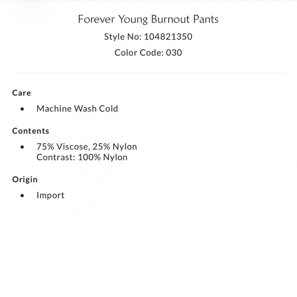 Free People Forever Young Burnout Pants- Seafoam Combo - Picture 8 of 13